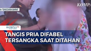 Agus Pria Difabel Tersangka Kekerasan Seksual Menangis saat Ditahan