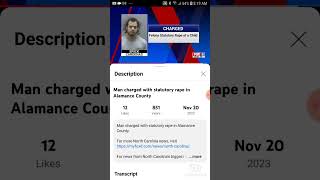 Man Charged With Statutory Rape in Alamance County