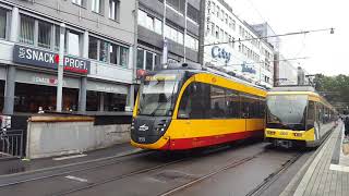 Karlsruhe S-Bahn in Europaplatz/Postgal. (Kaiser)(Karlsruhe): S2 Spöck, S51 Germersheim