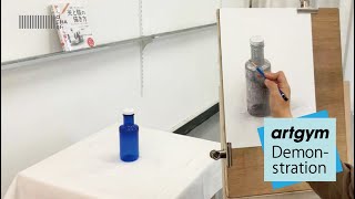 ochabi_「プラスチックボトルのデッサン(4倍速)」artgym_2019