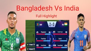 Bangladesh vs India Football 2024 Highlight Video. #bangladesh #india #football