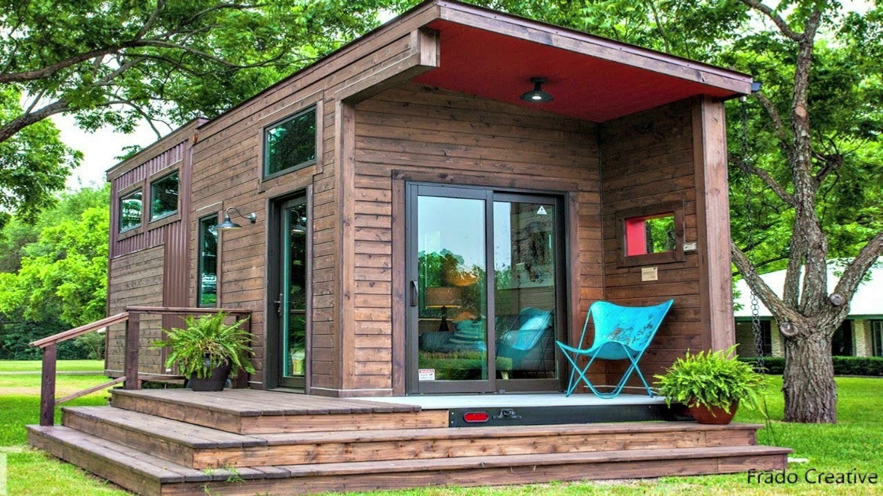 51 Tiny House From Wood - Idea & Design - YouTube