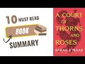 A COURT OF THORNS AND ROSES by Sarah J. Maas | Full Book Summary & Review