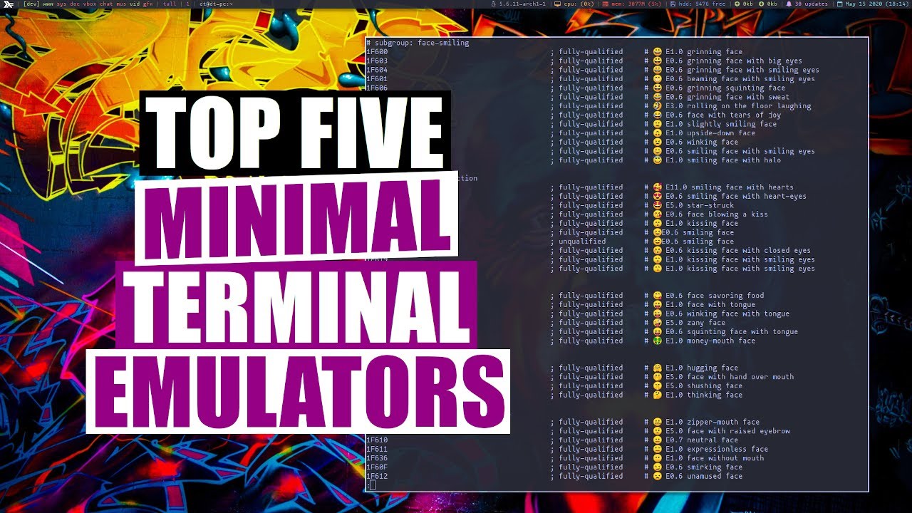 My Top Five Minimal Terminal Emulators Youtube