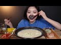 sub 더운 날 시원한 콩국수 먹방 ft.찹쌀도넛 고기왕만두 김치왕만두까지🥟리얼사운드 kongguksu dumpling mukbang asmr