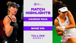 Beatriz Haddad Maia vs. Wang Xinyu | 2022 Tallinn Round 1 | WTA Match Highlights