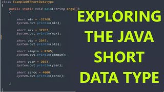 Chapter 22: What is short data type in Java language ? | Learn Java