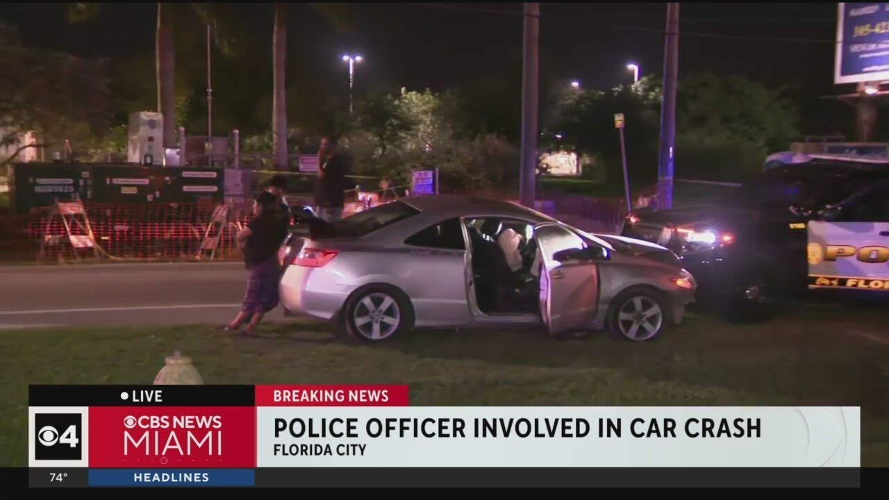 Florida City Police Officer Airlifted To Hospital Following Crash On ...