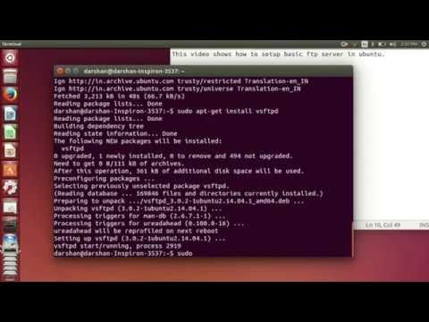 Install FTP server in Ubuntu Install FTP server in Ubuntu