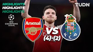 HIGHLIGHTS | Arsenal (4)vs(2)Porto | UEFA Champions League 2023/24 - 8vos | TUDN
