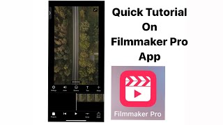 Quick Tutorial On Filmmaker Pro App