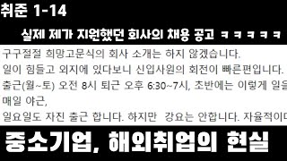 해외취업, 현지채용, 중소기업 중간관리자의 현실_1-14