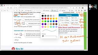 EnVision Math 6 Lesson 5-8: Ratio Reasoning - Convert Customary Units