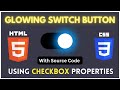 How To Create An Amazing Toggle Switch Button In Html Css | Toggel Animation Checkbox Design In Css