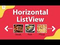Flutter Horizontal ListView | Scrollable Row