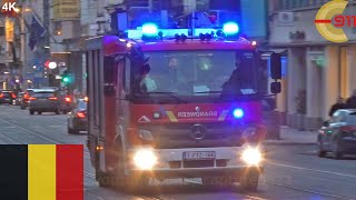 [BRÜSSEL] PRIO 1 | Dauerpresslufthorn | HLF P6 auf Einsatzfahrt | Autopomp P6 Brandweer met spoed