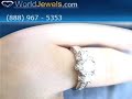 platinum womens diamond ring 2.90 ct. by worldjewels