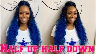 Half Up Half Down Glueless Quick Weave Pronto