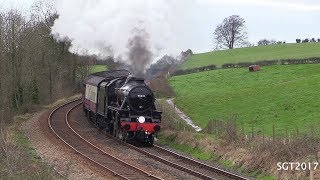 LMS 45231 Back in style on her Loaded test run 15/11/17.