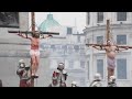 La recreación de la crucifixión de Jesucristo atrae multitudes en Londres