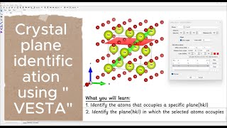 Visualizing crystallographic planes using VESTA
