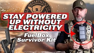 No Electricity Needed, Solar Charger Used by DHS - FuelBox Survivor Kit - Wearable Charging System