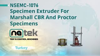 NSEMC-1076 Specimen Extruder for Marshall CBR and Proctor Specimens