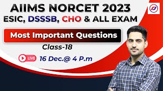 Special MCQ NORCET-2023 | ESIC, DSSSB, CHO | staff nurse & nursing officer  | RJ CAREER POINT