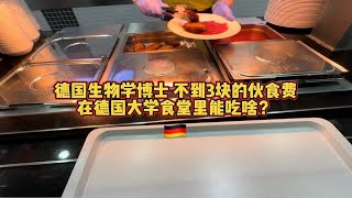 德国生物学博士不到3块的伙食费 在德国大学食堂里能吃啥？