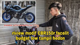 CBR150R FACELIT (REVIEW) MODIF SIMPLE BUDGET LOW TAMPILAN HEDON