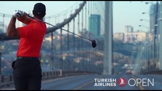 Tiger Woods Hits First Ever Golf Ball from Asia into Europe - Turkish Airlines