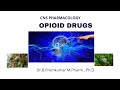 Opioid Drugs - CNS Pharmacology