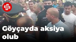 Göyçayda sakinlər yolu bağlayıb