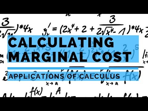Applications of Calculus - Marginal Cost and Average Total Cost Applications of Calculus - Marginal Cost and Average Total Cost