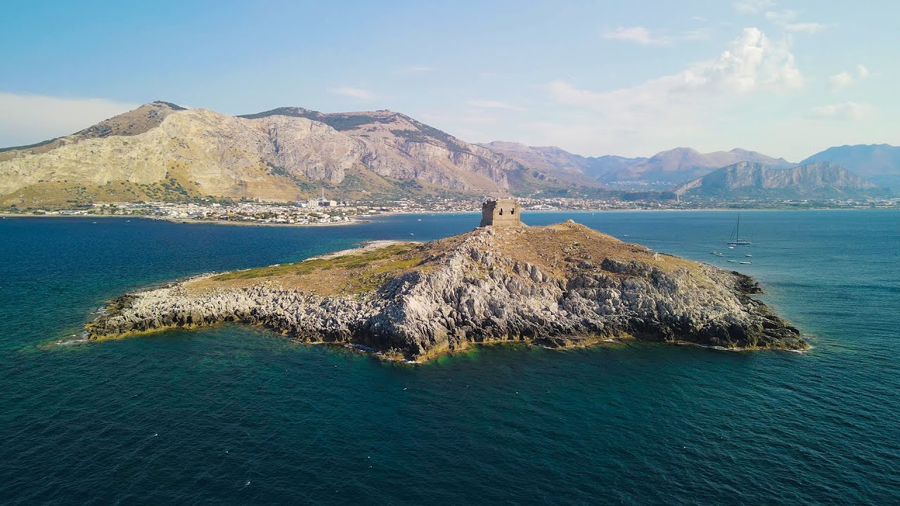 Isola Delle Femmine (by Drone 4K) - YouTube