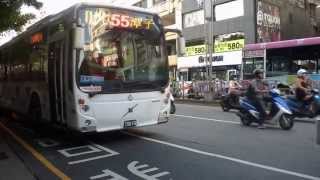 [Taichung, Taiwan Bus]豐原客運唐榮車體Volvo B7RLE@55（進站、離站）