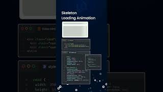 Skeleton Loading Animation | #shorts  #html  #css  #htmltutorial  #animated   |