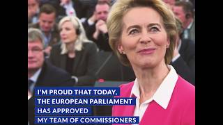 von der Leyen Commission approved by the European Parliament