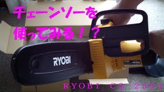 イシタキビ：チェーンソーRYOBI CS-2501で薪を作る（前編）