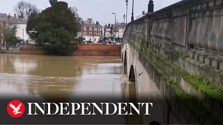 Flooding in Bedford ahead of Storm Bella