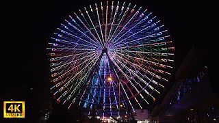 【4K】Ferris wheel illumination Tempozan　天保山 観覧車 イルミネーション