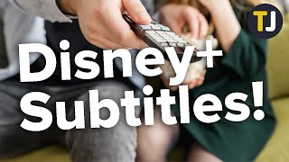 Turning Subtitles On or Off on Disney+!