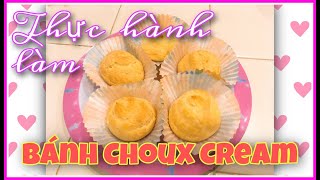 #43] Eng/Viet- 1ST TIME BAKING CHOUX CREAM \u0026 THE RESULT-Cuộc Sống Mỹ