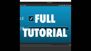 Unity UI Settings Menu Tutorial | Nova #shorts