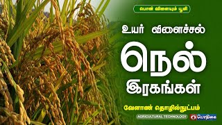 உயர் விளைச்சல் நெல் இரகங்கள் | Agricultural Technology