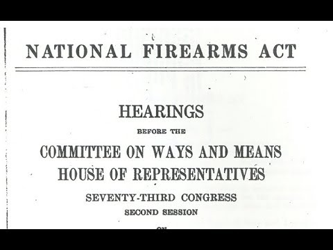 Heller Decision (2008) And National Firearms Act (1934) - YouTube