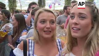 Beer flows as Oktoberfest opens in Munich