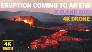 The Last Days of Meradalir Volcano! 4K Drone. August 15-20, 2022