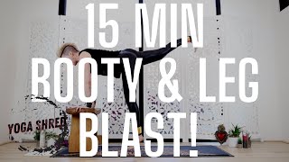 15 Minute Booty-Shaping Yoga Shred (HIIT!): EMOM!