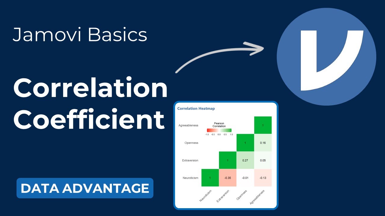 Correlation Coefficient In Jamovi Youtube